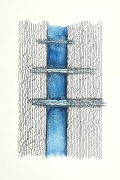 Postcard with blue