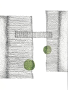 Monoliths with Green Spheres 2