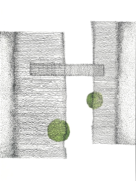 Monoliths with Green Spheres 2