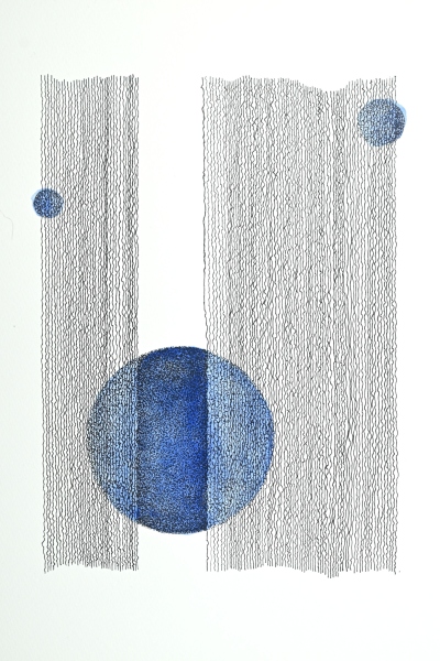 Blue Circles and Lines