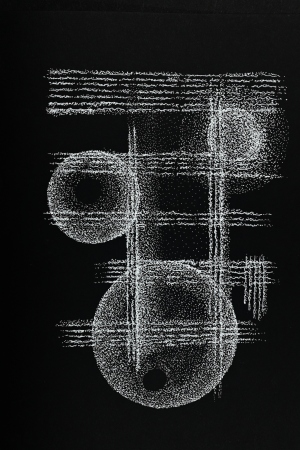 Struck lightblind in the blue light of winter